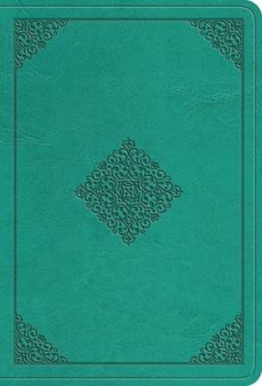 Picture of ESV Value Large Print Compact Bible (Trutone, Teal, Ornament Design)