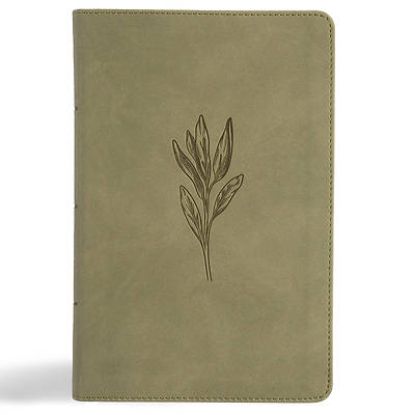 Picture of NASB Large Print Personal Size Reference Bible, Sage Suedesoft Leathertouch, Indexed