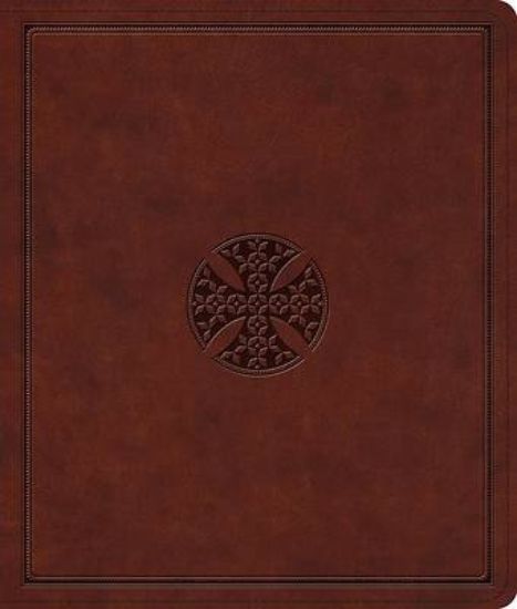 Picture of ESV Journaling Bible (Trutone, Brown, Mosaic Cross Design)