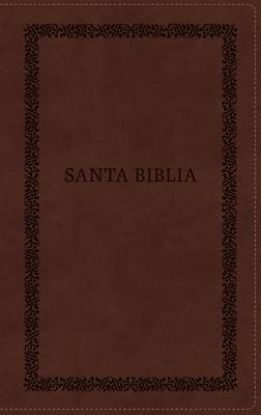 Picture of Biblia Reina-Valera 1960, Tierra Santa, Ultrafina Letra Grande, Leathersoft, Café, Con Cierre