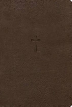 Picture of CSB Super Giant Print Reference Bible, Optimal Type, Digital Study Edition, Brown Leathertouch