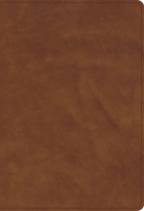 Picture of CSB Personal Size Bible, Holman Handcrafted Collection, Zipper Closure, Marbled Tan Premium Calfskin