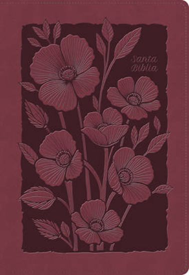 Picture of Rvr 1960 Biblia Para Regalos Y Premios, Rubí Floral, Símil Piel
