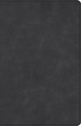 Picture of CSB Large Print Personal Size Reference Bible, Optimal Type, Holman Handcrafted Collection, Marbled Slate Premium Calfskin