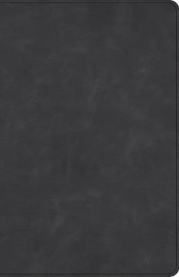 Picture of CSB Large Print Personal Size Reference Bible, Optimal Type, Holman Handcrafted Collection, Marbled Slate Premium Calfskin