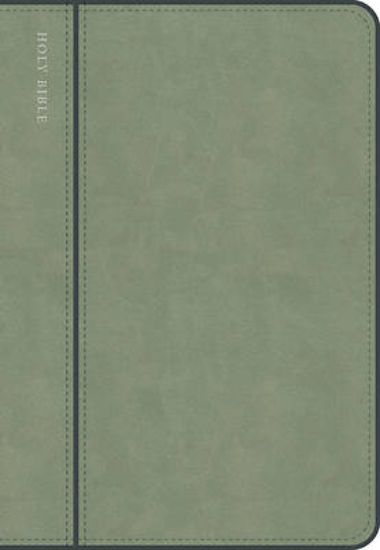 Picture of CSB Personal Size Giant Print Bible, Optimal Type, Digital Study Edition, Sage Suedesoft Leathertouch, Indexed