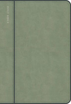 Picture of CSB Personal Size Giant Print Bible, Optimal Type, Digital Study Edition, Sage Suedesoft Leathertouch