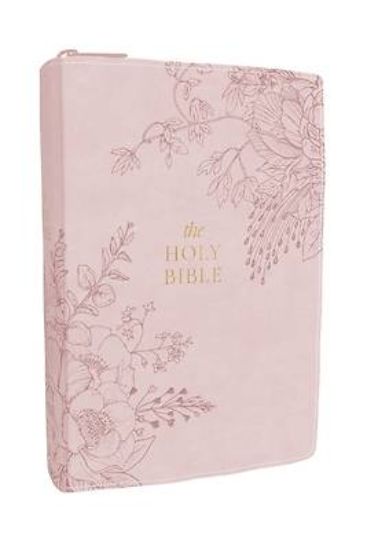 Picture of KJV Compact Large Print Bible, Pink Leathersoft Zipper Closure, Red Letter, Comfort Print