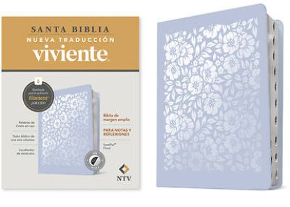 Picture of Biblia de Margen Amplio Ntv Con Filament (Sentipiel, Floral, Índice, Letra Roja)