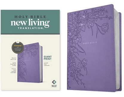 Picture of NLT Giant Print Bible, Filament Enabled (Leatherlike, Lavender Floral, Red Letter)