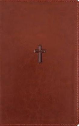 Picture of Nasb, Personal Size Reference Bible, Large Print, Paragraph Style, Leathersoft, Brown, Red Letter, 1995 Text, Comfort Print