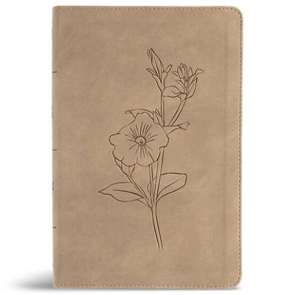 Picture of CSB Personal Size Giant Print Bible, Digital Study Edition, Earth Suedesoft Leathertouch