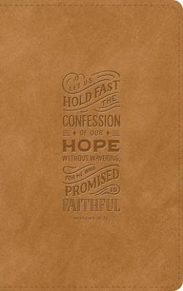 Picture of ESV Thinline Bible, Red Letter (Trutone, Nubuck Caramel, Hebrews 10