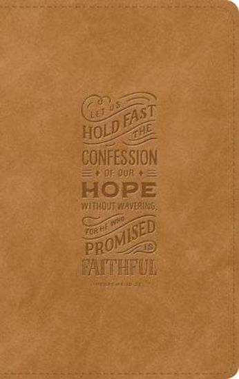 Picture of ESV Thinline Bible, Red Letter (Trutone, Nubuck Caramel, Hebrews 10