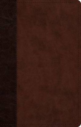 Picture of ESV Large Print Thinline Reference Bible, Red Letter (Trutone, Brown/Walnut, Timeless Design)
