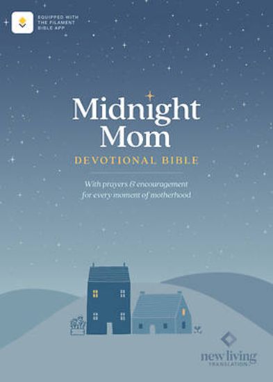 Picture of NLT Midnight Mom Devotional Bible (Hardcover, Red Letter, Filament Enabled)