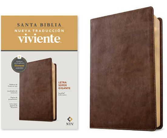 Picture of Biblia Letra Súper Gigante Ntv, Con Filament (Sentipiel, Café Rústico, Letra Roja)