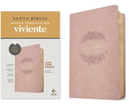 Picture of Biblia Letra Súper Gigante Ntv, Con Filament (Sentipiel, Rosado Pálido, Letra Roja)