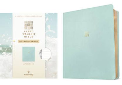 Picture of NLT Every Woman's Bible, Journaling Edition, Filament Enabled (Leatherlike, Seafoam Blue, Red Letter)