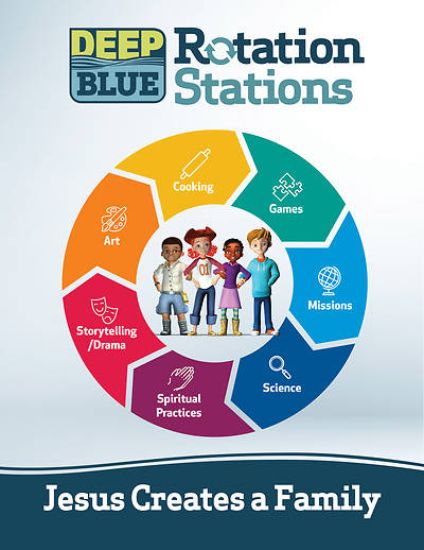 Picture of Deep Blue Rotation Stations: Jesus Creates a Family - Entire Unit Download