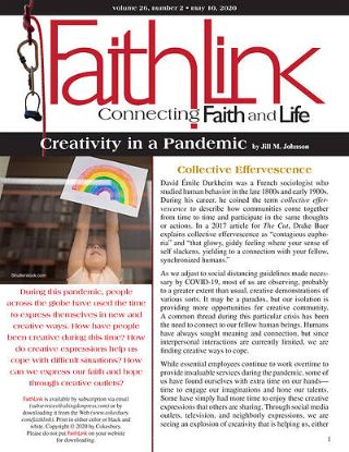Picture of Faithlink - Creativity in a Pandemic (5/10/2020)