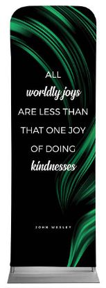 Picture of All Worldly Joys Color Swirl Words of Wesley Sleeve Banner