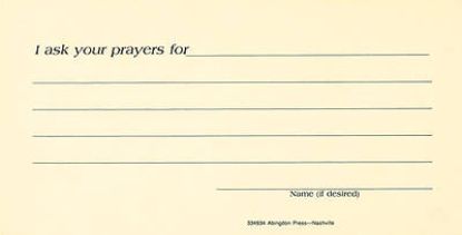 Picture of Prayer Request Card (Pkg of 25)