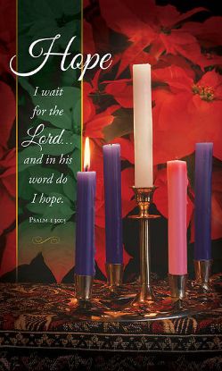 Picture of Hope I Wait for Lord Advent Banner 3x5 Vinyl