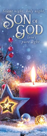 Picture of Silent Night, Holy Night Banner 2x6 Vinyl