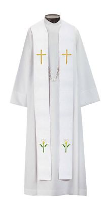 Picture of Castle Craft Series White Embroidered Overstole