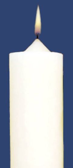 Picture of Stearic Altar Candles Emkay 12 x 1 1/2 Pack of 12 Plain End