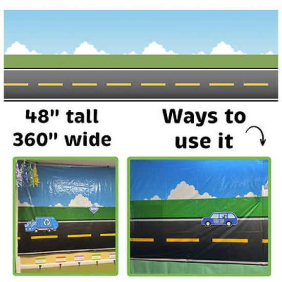 Picture of VBS 2025 Road Trip Wall Background