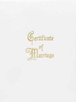 Picture of Marriage Certificate Booklet with Service