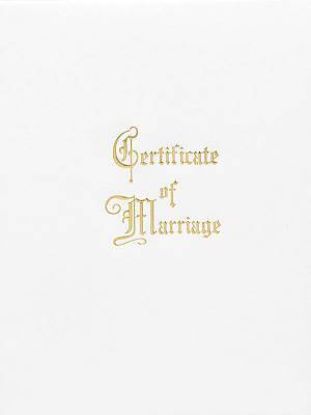 Picture of Traditional Steel-Engraved Marriage Certificate (Pkg of 3)