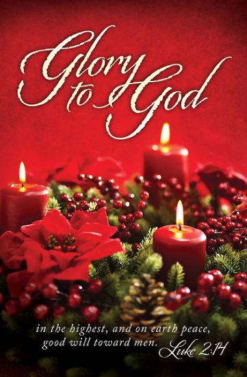 Picture of Glory God Highest Christmas Regular Size Bulletin