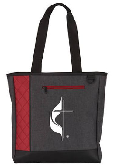 Picture of Heathered Polyester Cross & Flame Bag