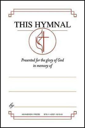 Picture of United Methodist Hymnal Bookplates "In memory of..." (Pkg of 48)