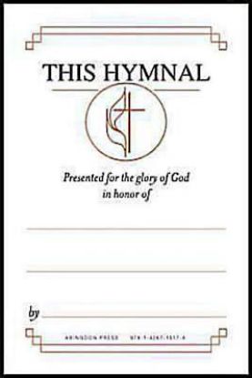Picture of United Methodist Hymnal Bookplates "In honor of..."  (Pkg of 48)