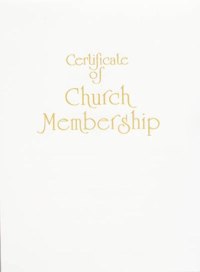 Picture of Contemporary Steel-Engraved Church Membership Certificate (Pkg of 3)