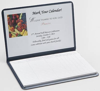Picture of Attendance Registration Pad Holder - Navy (Pkg of 6)