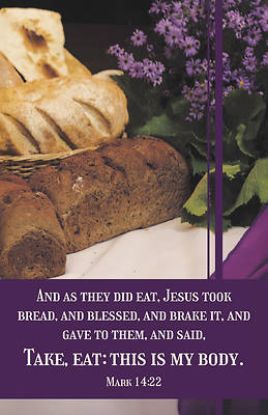 Picture of Communion Bulletin As They Did Eat Pack of 100