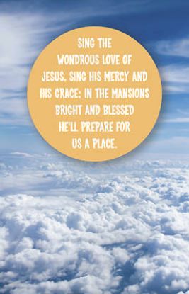 Picture of Sing the Wonderous Love Funeral Bulletin PKG 100