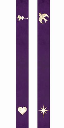 Picture of Chrismons Advent Bible Bookmark - Purple
