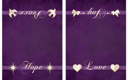 Picture of Chrismons Advent Altar Frontal  - Purple