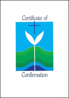 Picture of Contemporary Full-Color Confirmation Folded Certificate (package of 12)