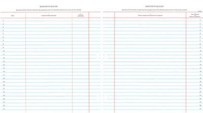 Picture of Westminster Church Register Binder Sheets  Deacons
