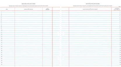 Picture of Westminster Church Register Binder Sheets  Ruling Elders
