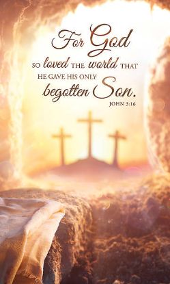 Picture of Easter For God so Loved the World 3' x 5' Banner Vinyl