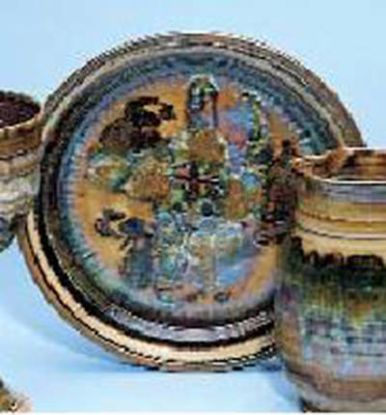 Picture of Earthenware Bread Plate, Brown